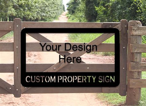 personalised property signs australia